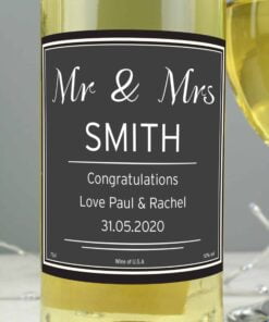 Personalised Classic White Wine