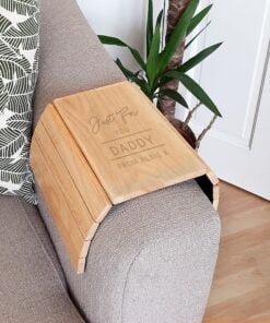 Personalised Classic Wooden Sofa Tray