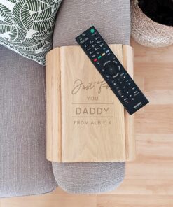 Personalised Classic Wooden Sofa Tray