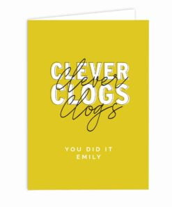 Personalised Clever Clogs Card