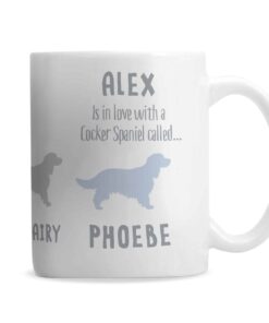 Personalised Cocker Spaniel Dog Breed Mug