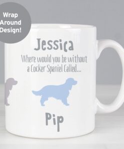 Personalised Cocker Spaniel Dog Breed Mug