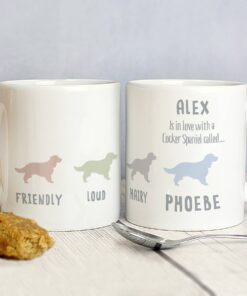 Personalised Cocker Spaniel Dog Breed Mug