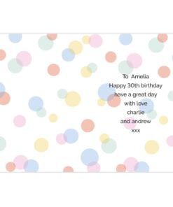 Personalised Colour Confetti Birthday Card