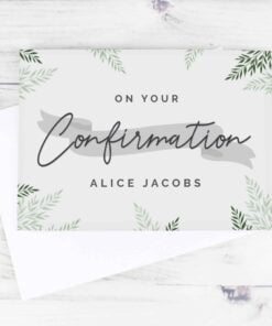 Personalised Confirmation Card