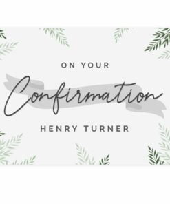 Personalised Confirmation Card