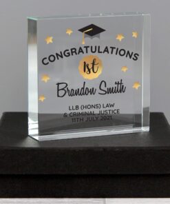Personalised Congratulations Graduation Large Crystal Token