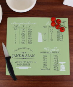 Personalised Conversions Glass Chopping Board/Worktop Saver