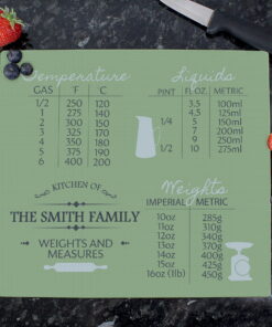 Personalised Conversions Glass Chopping Board/Worktop Saver