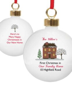 Personalised Cosy Christmas Bauble