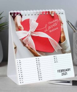 Personalised Couples Desk Calendar