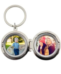 Personalised Couples Initials Photo Keyring