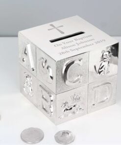 Personalised Cross ABC Money Box
