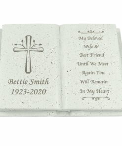 Personalised Cross Memorial Book