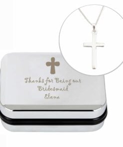 Personalised Cross Necklace and Box