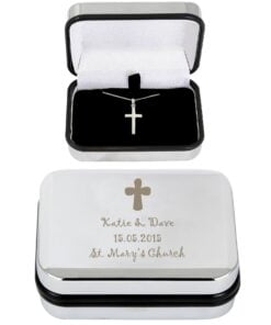 Personalised Cross Necklace and Box