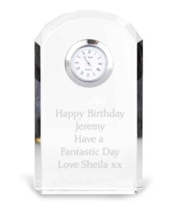Personalised Crystal Clock