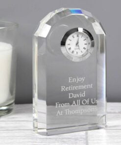 Personalised Crystal Clock