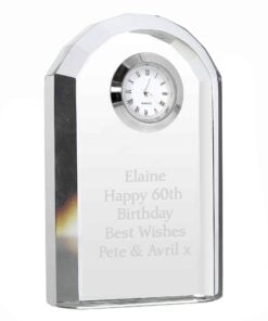 Personalised Crystal Clock