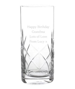 Personalised Cut Crystal Hi Ball Glass