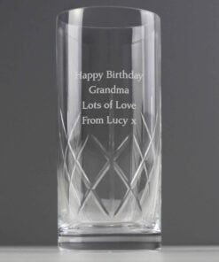 Personalised Cut Crystal Hi Ball Glass