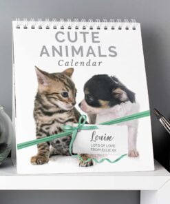 Personalised Cute Animals Desk Calendar