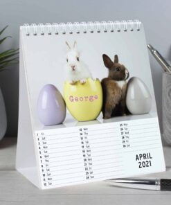 Personalised Cute Animals Desk Calendar