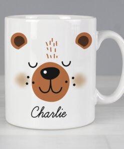 Personalised Cute Bear Face Mug