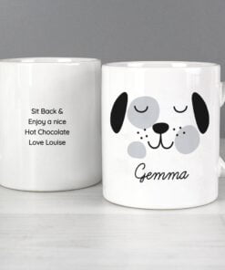 Personalised Cute Dog Face Mug
