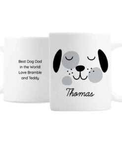 Personalised Cute Dog Face Mug