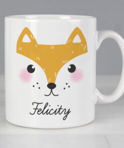 Personalised Cute Fox Face Mug