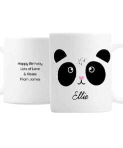 Personalised Cute Panda Face Mug