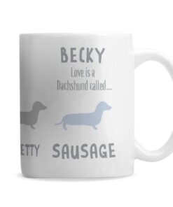 Personalised Dachshund Dog Breed Mug