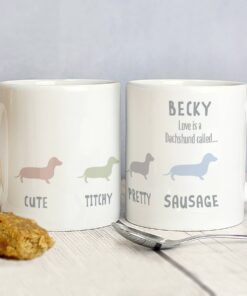 Personalised Dachshund Dog Breed Mug