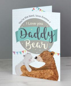Personalised Daddy Bear Card