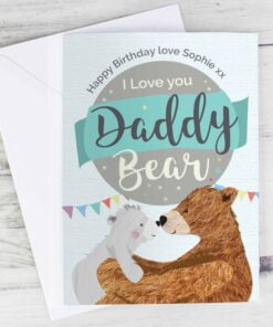 Personalised Daddy Bear Card