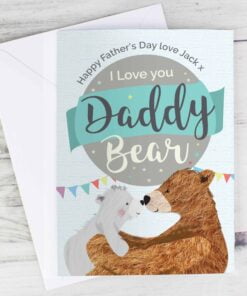 Personalised Daddy Bear Card