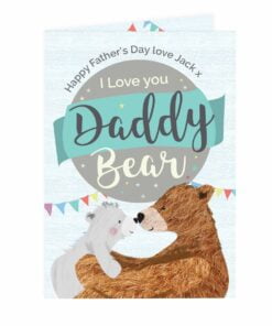 Personalised Daddy Bear Card
