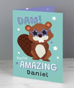 Personalised Dam You’re Amazing Card