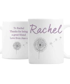Personalised Dandelion Mug
