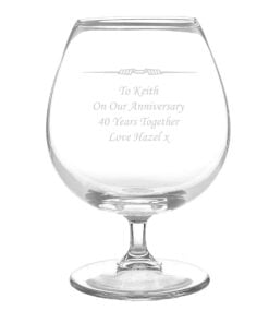 Personalised Decorative Brandy Glass