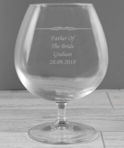 Personalised Decorative Brandy Glass