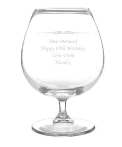 Personalised Decorative Brandy Glass