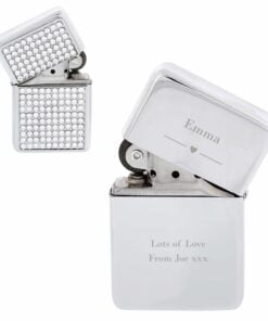 Personalised Decorative Heart Diamante Lighter