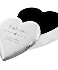 Personalised Decorative Heart Trinket Box
