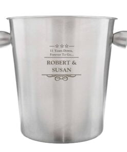 Personalised Decorative Stainless Steel Ice Bucket