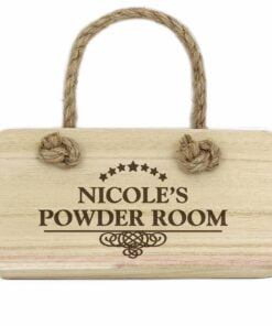 Personalised Decorative Swirl Wooden Sign