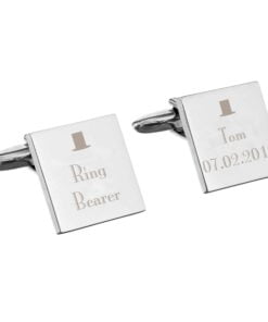 Personalised Decorative Wedding Any Role Square Cufflinks