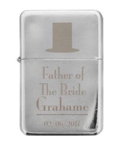 Personalised Decorative Wedding Father of the Bride Lighter