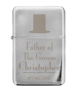 Personalised Decorative Wedding Father of the Groom Lighter